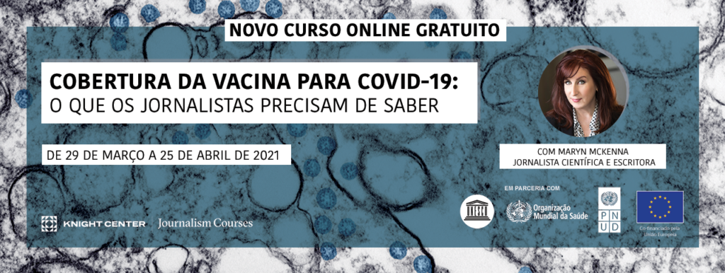 Portuguese Banner for COVID vaccines MOOC