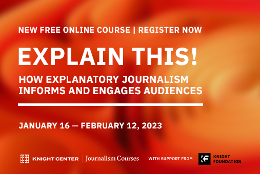 Explanatory journalism MOOC