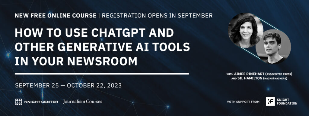 How to use ChatGPT in newsroom MOOC